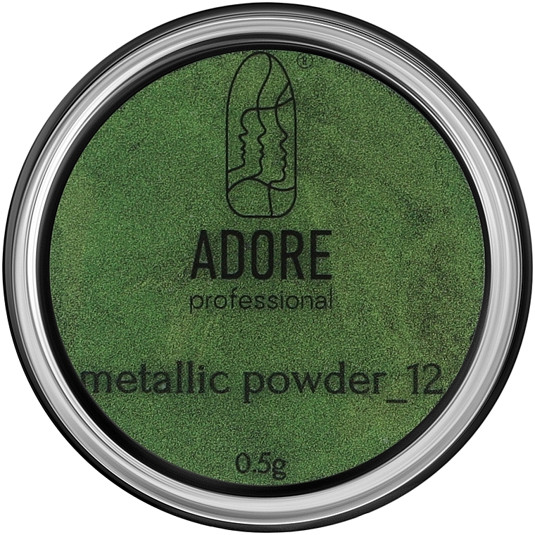 Metallic Mirror Nail Powder - Adore Professional Metallic Powder — photo N1