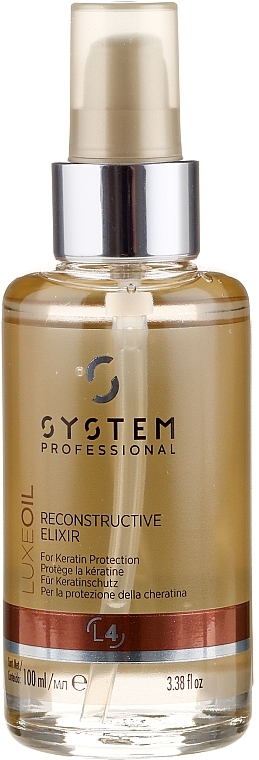 Repairing Hair Elixir - System Professional LuxeOil Reconstructive Elixir L4 For Keratin Protection — photo N2