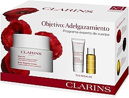 Fragrances, Perfumes, Cosmetics Set - Clarins Masvelt (b/cr/200ml + b/scr/30ml + b/oil/10ml)