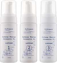 Fragrances, Perfumes, Cosmetics Carboxy Therapy Lifting Set - H2Organic Carboxy Therapy Intensive CO2 Lifting (3xgel/150ml)