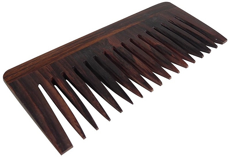 Rosewood Afro-Comb, 13.5 cm - Golddachs — photo N4