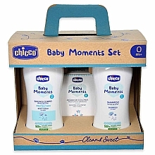 Set - Chicco Baby Moments Set (b/wash/200ml + cologne/100ml + shm/200ml) — photo N1