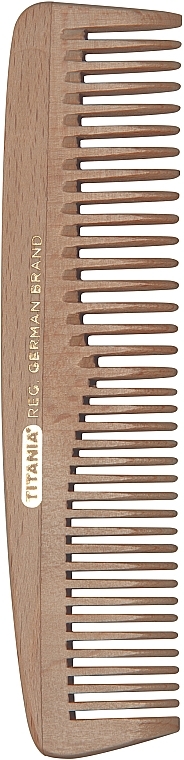 Wooden Comb, 14.5 cm, 1810-W B - Titania — photo N2