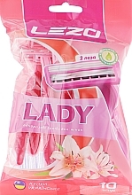 Disposable Razor, 10 pcs - Lezo Lady — photo N1