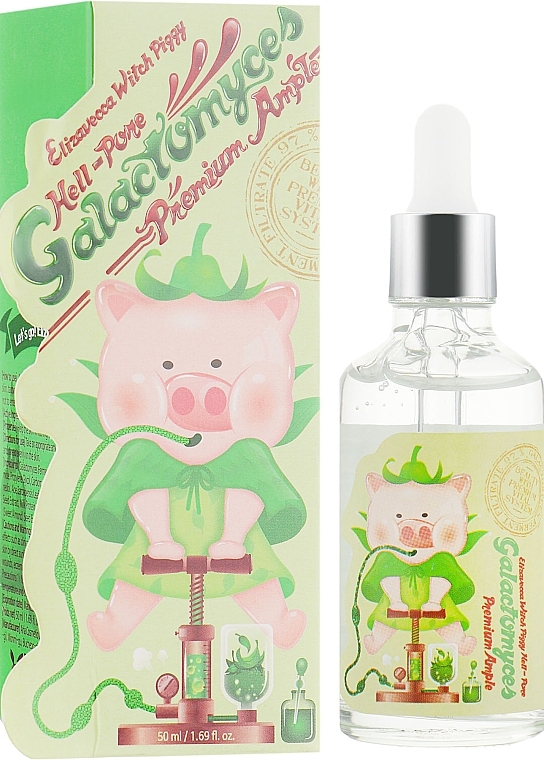 Galactomyces Facial Serum 97% - Elizavecca Witch Piggy Hell-Pore Galactomyces Premium Ample — photo N1