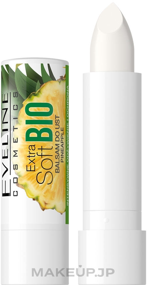 Lip Balm "Pineapple" - Eveline Cosmetics Lip Therapy Professional Extra Soft Bio Pineapple Smoothing Lip Balm — photo 4 g