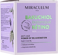 Fragrances, Perfumes, Cosmetics Facial Night Cream - Miraculum Bakuchiol Botanique Retino Anti-Age Cream