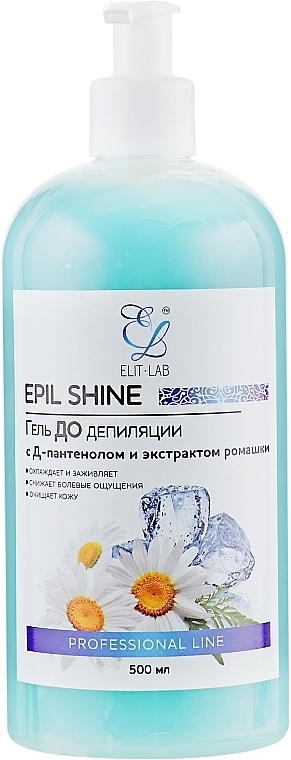 Pre-Depilation Gel with D-Panthenol & Chamomile Extract - Elit-lab — photo N5