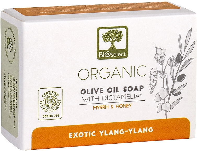 Natural Olive Soap with Myrrh & Honey - BIOselect Pure Olive Oil Soap Myrrh & Honey — photo N1
