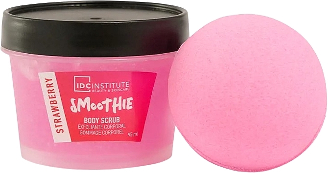 Set - IDC Institute Smoothie Mini Bath Strawberry Set (scrub/100ml + frizz/bomb/100g) — photo N2