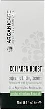 Fragrances, Perfumes, Cosmetics Lifting Serum with Hyaluronic Acid - ArganiCare Collagen Boost Supreme Lifting Serum