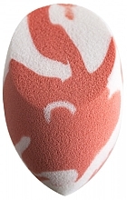 Makeup Sponge, coral - Deni Carte Make Up Sponge Ultra Soft Coral Blender 4365 — photo N1