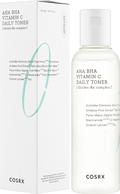 Refreshing Toner - Cosrx Refresh AHA BHA VitaminC Daily Toner  — photo N4