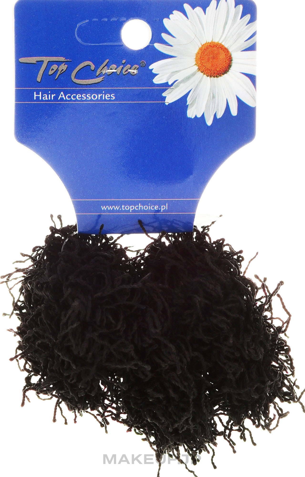 Elastic Hair Bands "Spaghetti" 3 pcs, black - Top Choice — photo 3 szt.