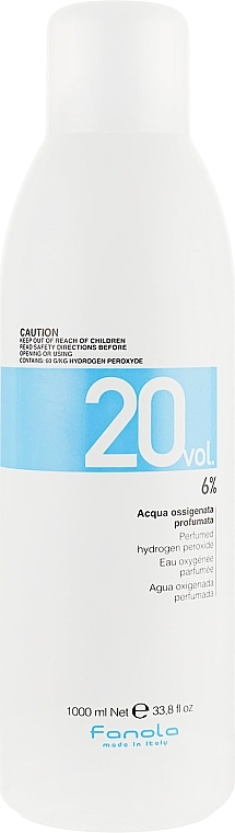 Emulsion Oxidant - Fanola Acqua Ossigenata Perfumed Hydrogen Peroxide Hair Oxidant 20vol 6% — photo N3