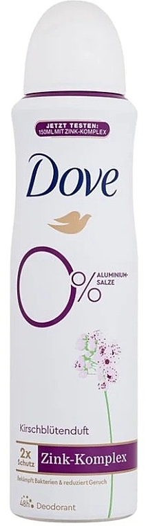 Cherry Blossom Deodorant Spray, aluminum-free - Dove 0% Alu Cherry Blossom Deodorant Spray — photo N1