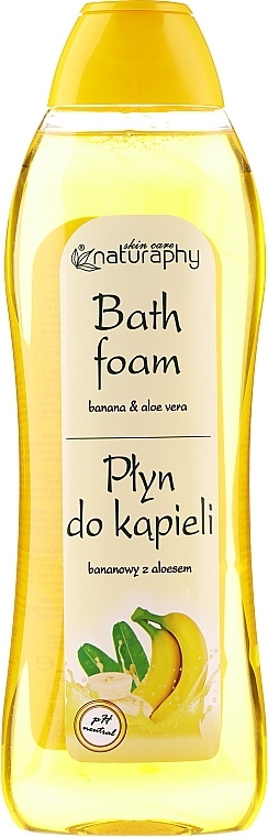 Bubble Bath "Banana & Aloe Vera" - Naturaphy Banana & Aloe Vera Bath Foam — photo N1
