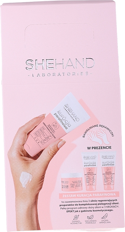 Set - SheHand Paraffin Treatment (hand/cr/45g + hand/cr/mask/45g + hand/mask/40g) — photo N1