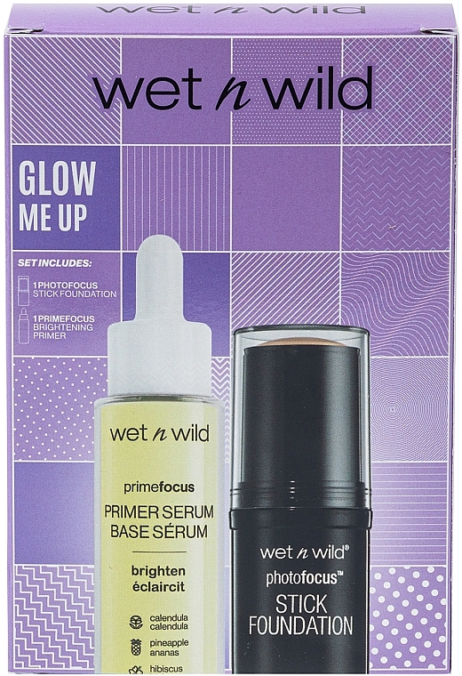 Gift Set - Wet N Wild Glow Me Up (found/12g + primer/30ml) — photo N1