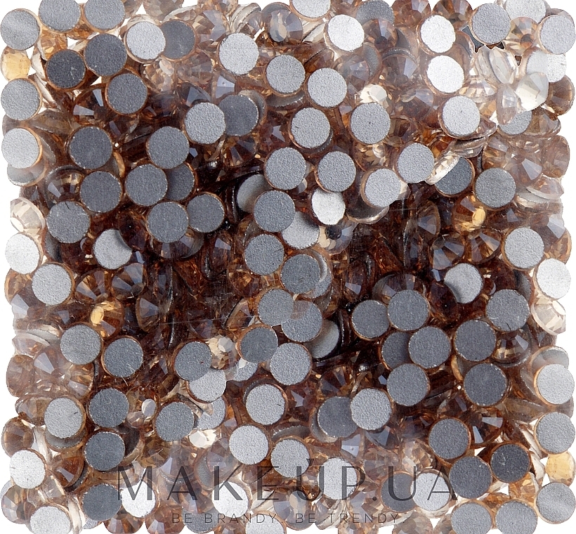 Decorative Nail Crystals 'Crystal Golden Shadow', SS size 12, 500pcs - Kodi Professional — photo N1