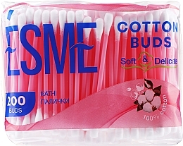 Fragrances, Perfumes, Cosmetics Cotton Buds "Soft & Delicate", eco pack - Esme Cotton Buds Soft & Delicate