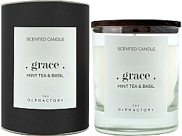 Fragrances, Perfumes, Cosmetics Mint & Basil Scented Candle - Ambientair The Olphactory Grace Mint Tea & Basil Black Design