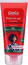 Fragrances, Perfumes, Cosmetics Face & Body Wash Gel with Strawberry Scent - Delia Fruit Me Up! Strawberry Face & Body Gel Wash