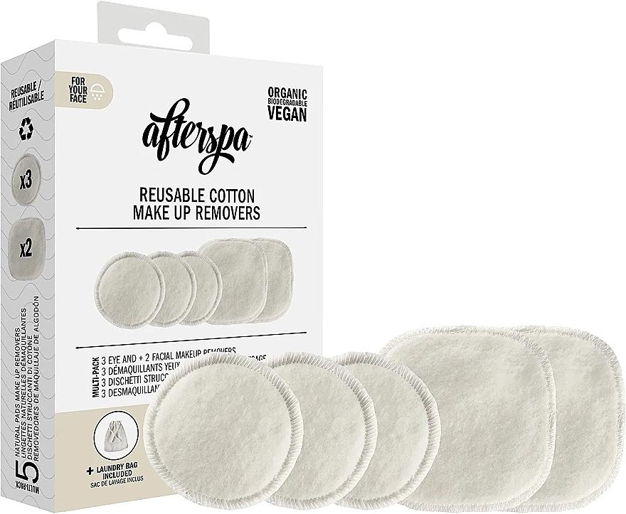 Reusable Cotton Makeup Removers - AfterSpa Reusable Cotton Make up Removers — photo N1