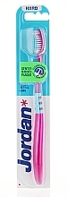 Toothbrush Hard Target, pink with blue - Jordan Target Teeth & Gums Hard — photo N6