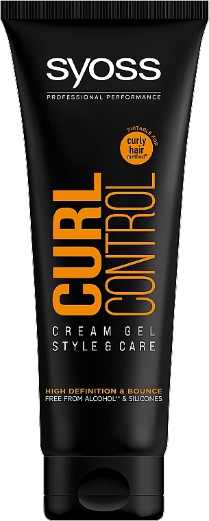 Styling Cream Gel for Curly Hair - Syoss Curl Control Cream Gel — photo N1