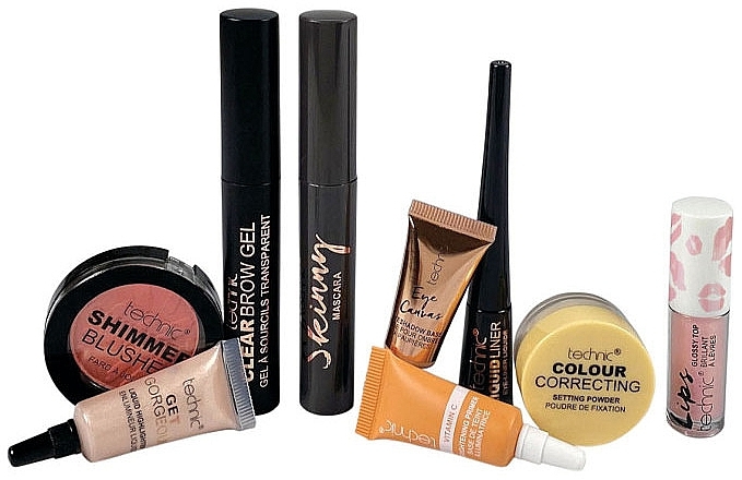 Technic Cosmetics Mini Makeup Set - Set, 9 products — photo N8
