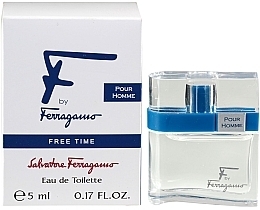 Fragrances, Perfumes, Cosmetics Salvatore Ferragamo F by Ferragamo Pour Homme Free Time - Eau de Toilette (mini size)