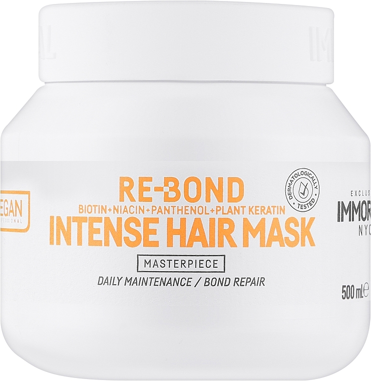 Intensive Hair Mask - Immortal NYC Vegan Re Bond Intense Hair Mask — photo N3