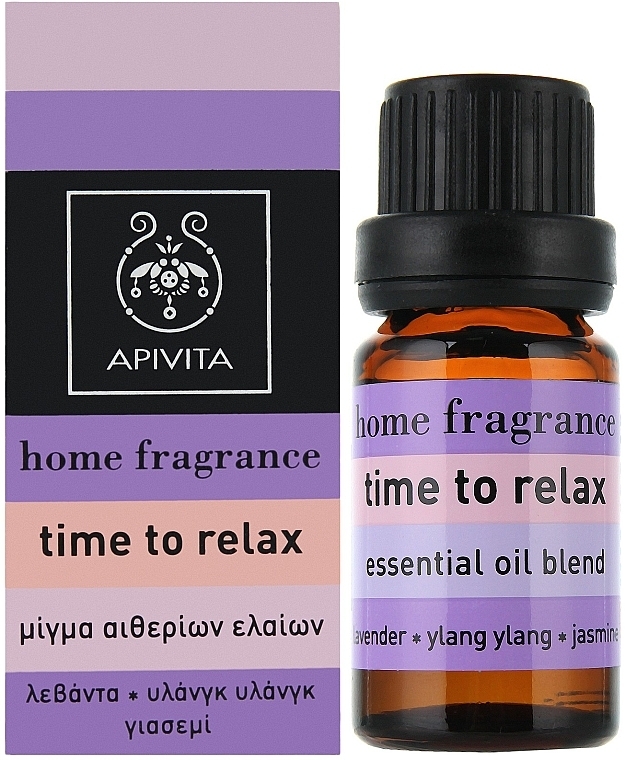 Essential Oil Blend "Time to Relax" - Apivita Aromatherapy Essential Oil Time to Relax  — photo N1