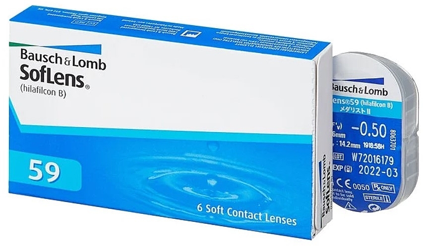 Contact Lenses 59, curvature 8.6mm, 6 pcs - Bausch & Lomb SofLens — photo N4