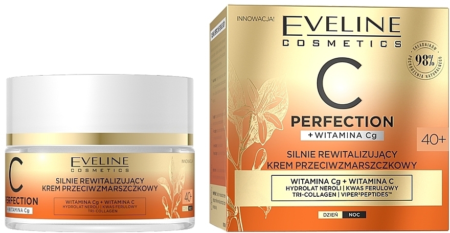 Revitalizing Anti-Wrinkle Face Cream 40+ - Eveline Cosmetics C Perfection Revitalizing Anti-Wrinkle Cream — photo N1