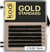 Fragrances, Perfumes, Cosmetics Gold Standard C 0.05 False Eyelashes (6 rows: 9 mm) - Kodi Professional