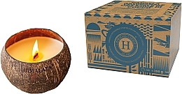 Vanilla Scented Candle - Himalaya dal 1989 Handmade Vegetable Candle In A Coconut Shell — photo N1