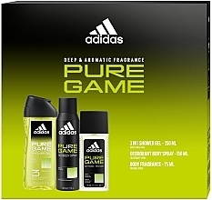 Fragrances, Perfumes, Cosmetics Adidas Pure Game - Set (b/spray/150ml + deo/spray/75ml + sh/gel/250ml)