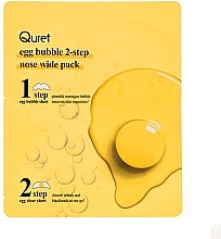 Fragrances, Perfumes, Cosmetics Pore Cleansing Nose Pack - Quret Egg Bubble 2-Step Nose Wide Pack