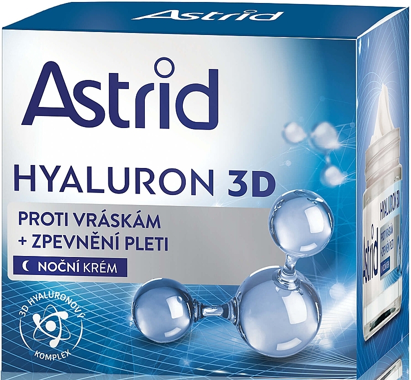 Night Face Cream - Astrid Hyaluron 3D — photo N1