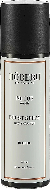 Dry Shampoo for Blonde Hair - Noberu of Sweden №103 Amalfi Boost Spray Blond Dry Shampoo — photo N1
