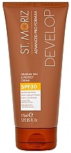 Gradual Tan Effect Cream - St. Moriz Advanced Pro Formula Gradual Tan & Protect Cream SPF30 — photo N1