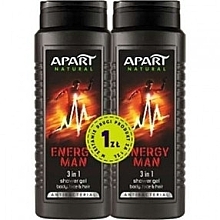 Fragrances, Perfumes, Cosmetics Set - Apart Natural Energy Man 3-in-1 Shower Gel (s/gel/2x500ml)