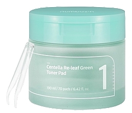 Fragrances, Perfumes, Cosmetics Face Toner Pads - Numbuzin No.1 Centella Re-Leaf Green Toner Pad