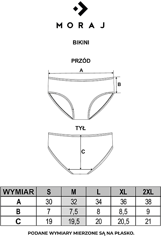 Women Bikini Panties with Lace BDM500-036, white - Moraj — photo N2