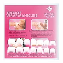 Fragrances, Perfumes, Cosmetics French Nail Tip Set, natural-white - Dashing Diva French Wrap Manicure Long Trial Size