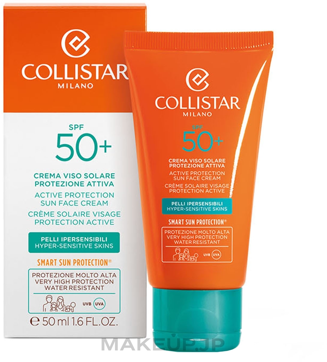 Sun Solution for Face "Active Protection" - Collistar Active Protection Sun Face Cream SPF 50+ — photo 50 ml