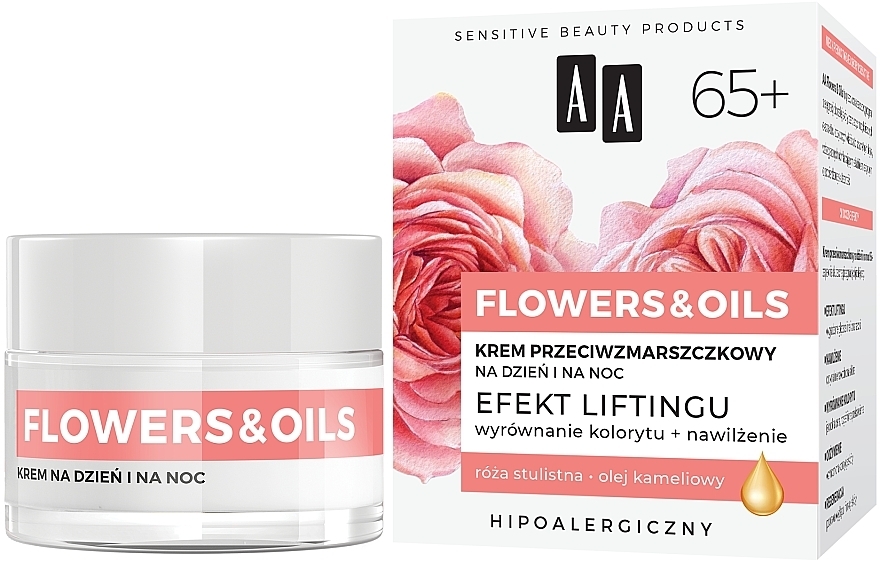 Lifting Day & Night Cream 65+ - AA Flowers & Oils Night And Day Lifting Effect Cream — photo N2