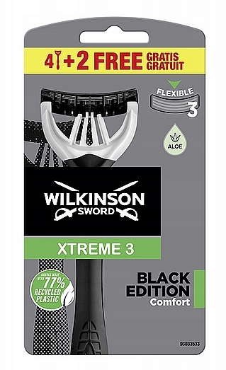 Razor - Wilkinson Sword Xtreme3 Black Edition 6x — photo N1